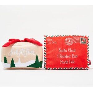 FABFITFUN (L/XL) Letter to Santa and Mailbox Plush Dog Toys (2 Pc) BRAND-NEW!